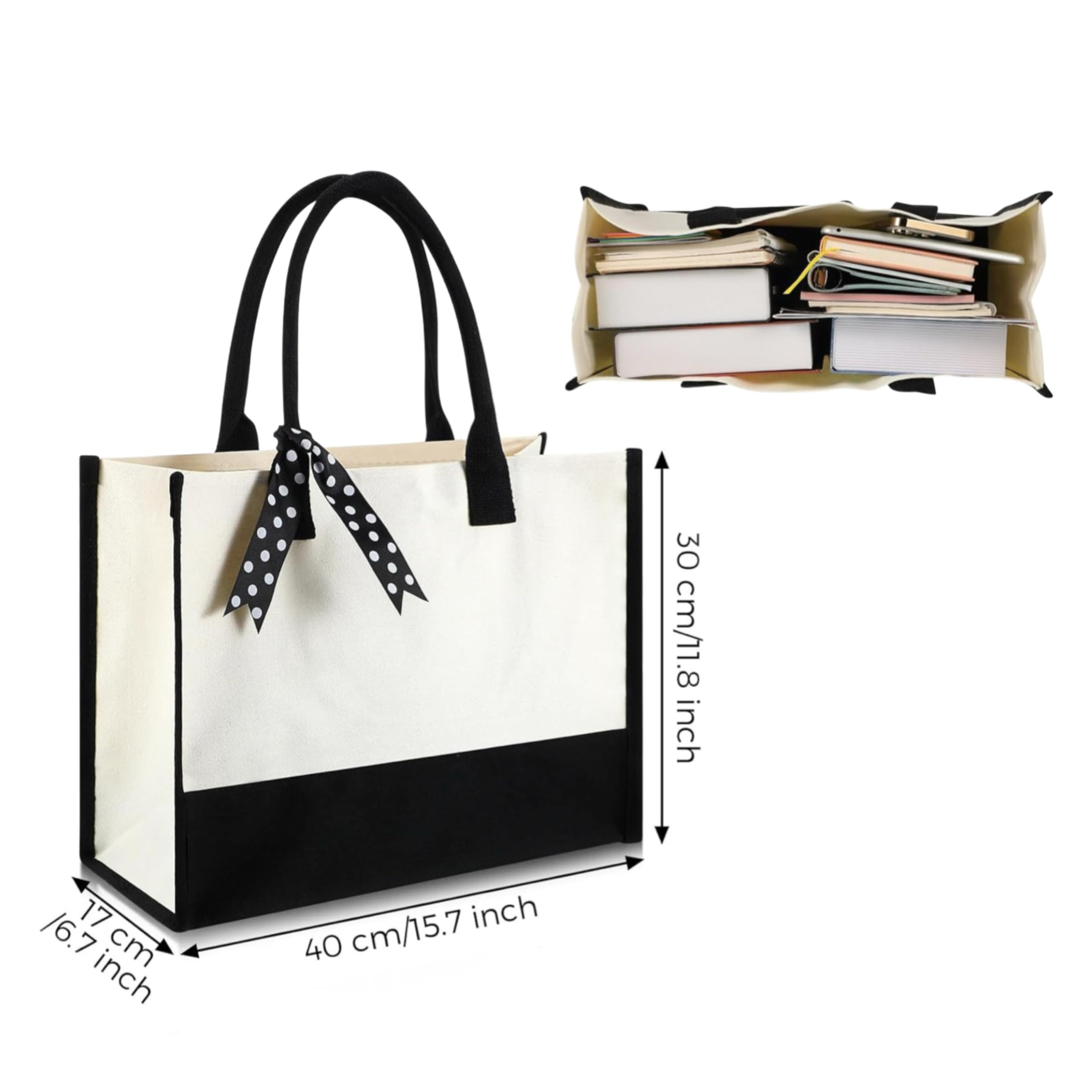 tote bag with name for women teens kids personalized custom canvas tote bag with monogram initial plus name for wife mom sister friend last or first name