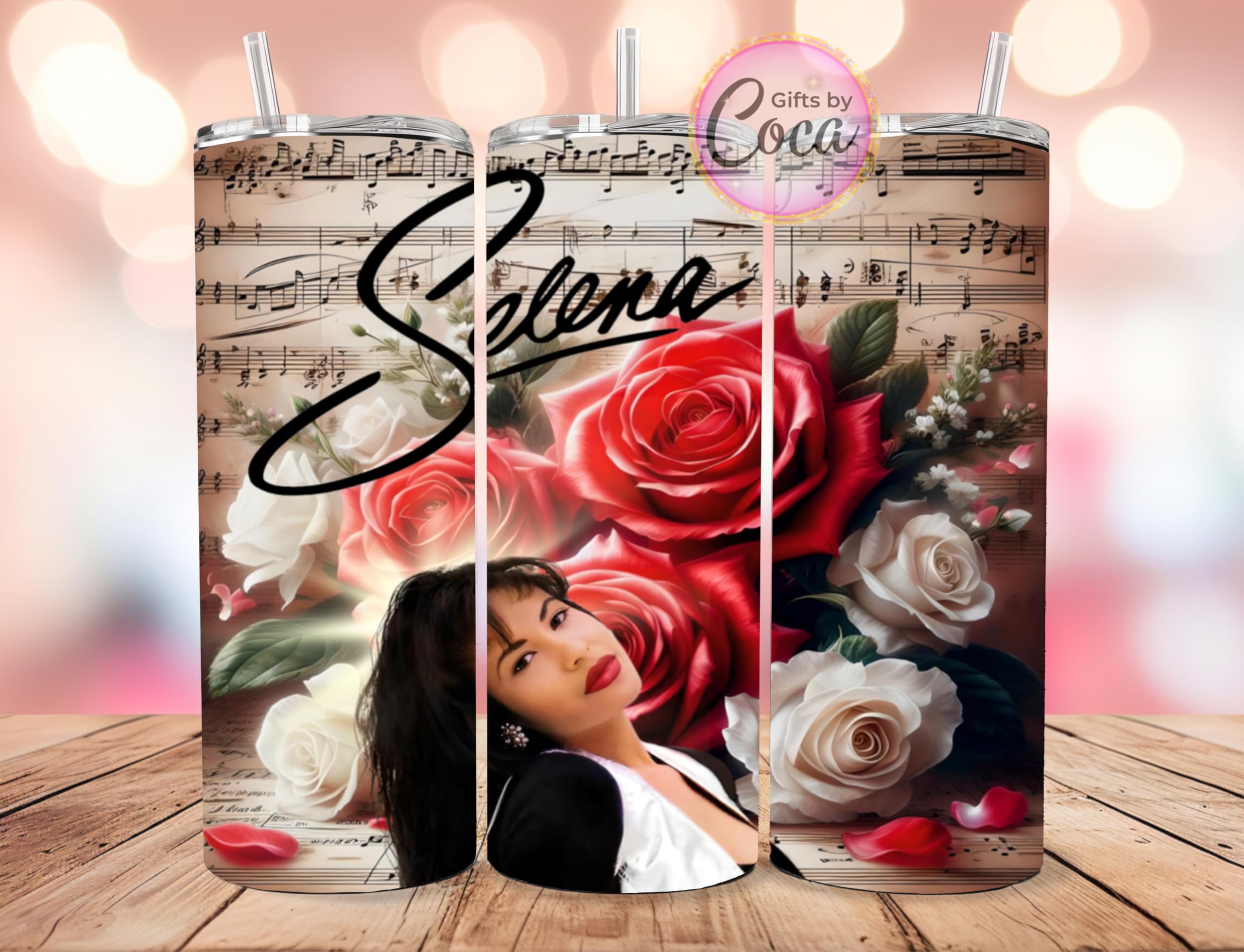Personalized Selena tumbler, selena cup, como la Flor, double wall Selena tumbler, custom Selena gifts, 20oz tumbler, gifts for Selena fan