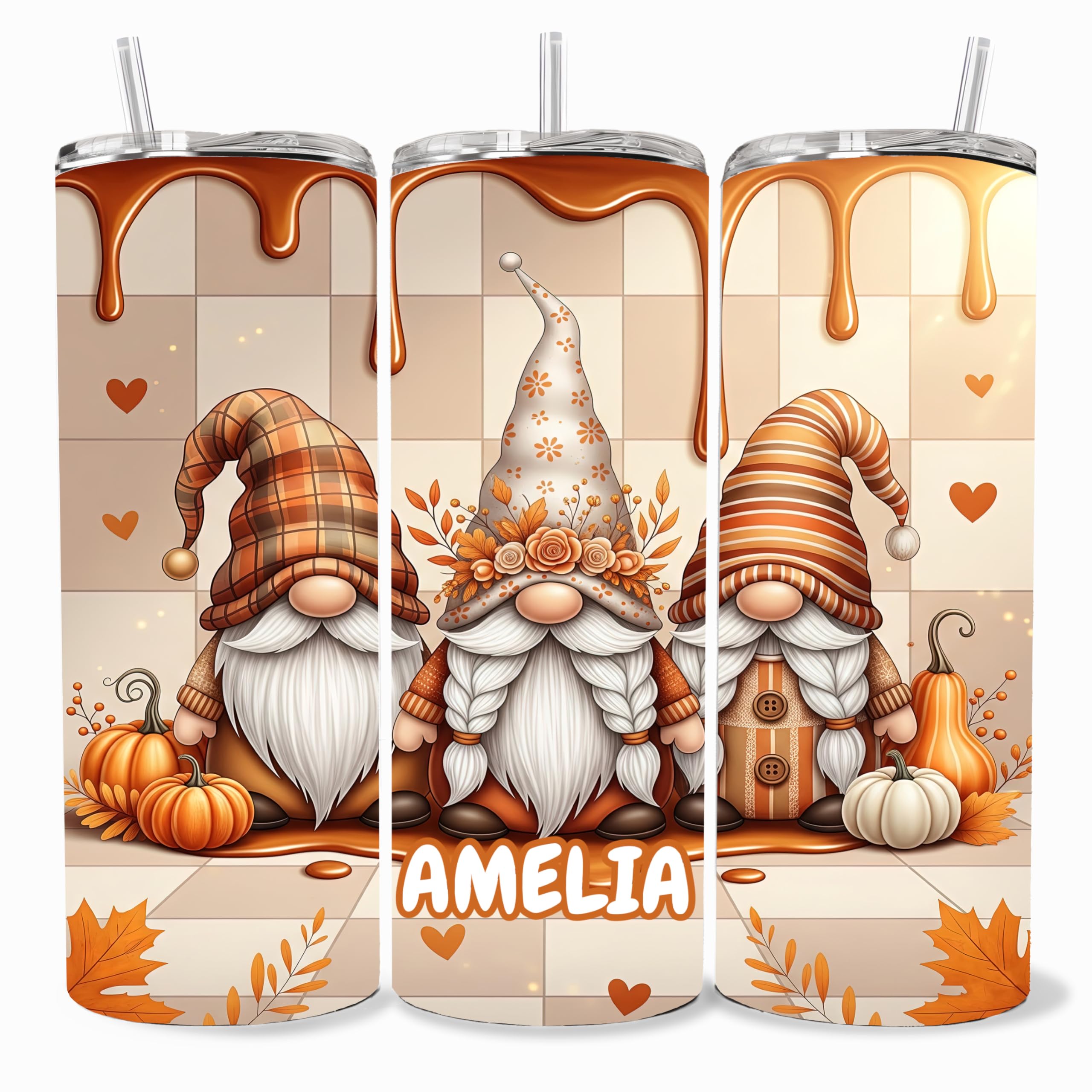 Fall tumblers, personalized Fall tumbler, custom Halloween cup, Autumn 20oz stainless steel tumbler with name and lid