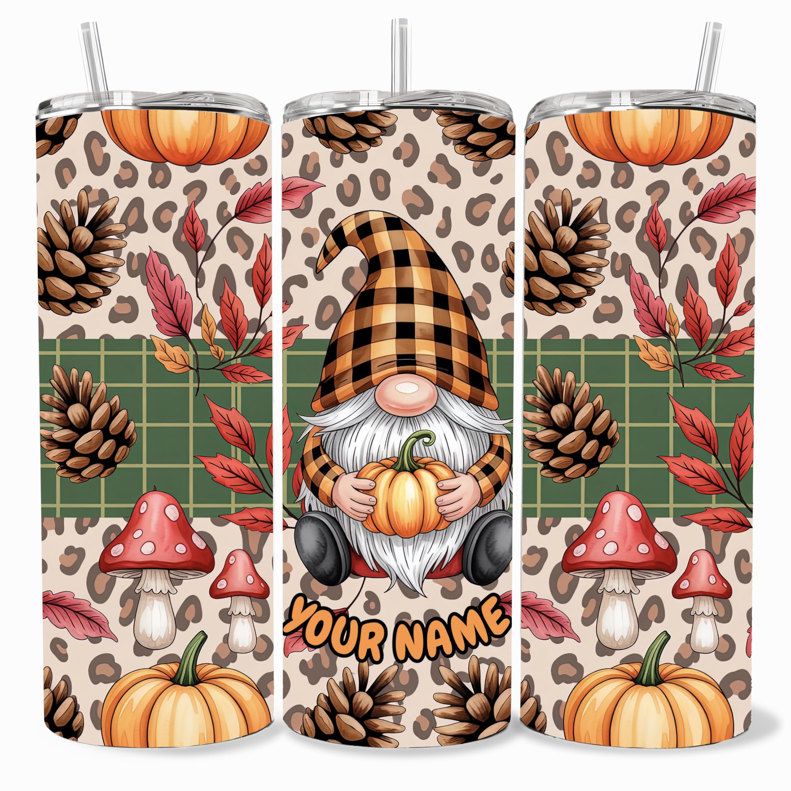 Fall tumblers, personalized Fall tumbler, custom Halloween cup, Autumn 20oz stainless steel tumbler with name and lid