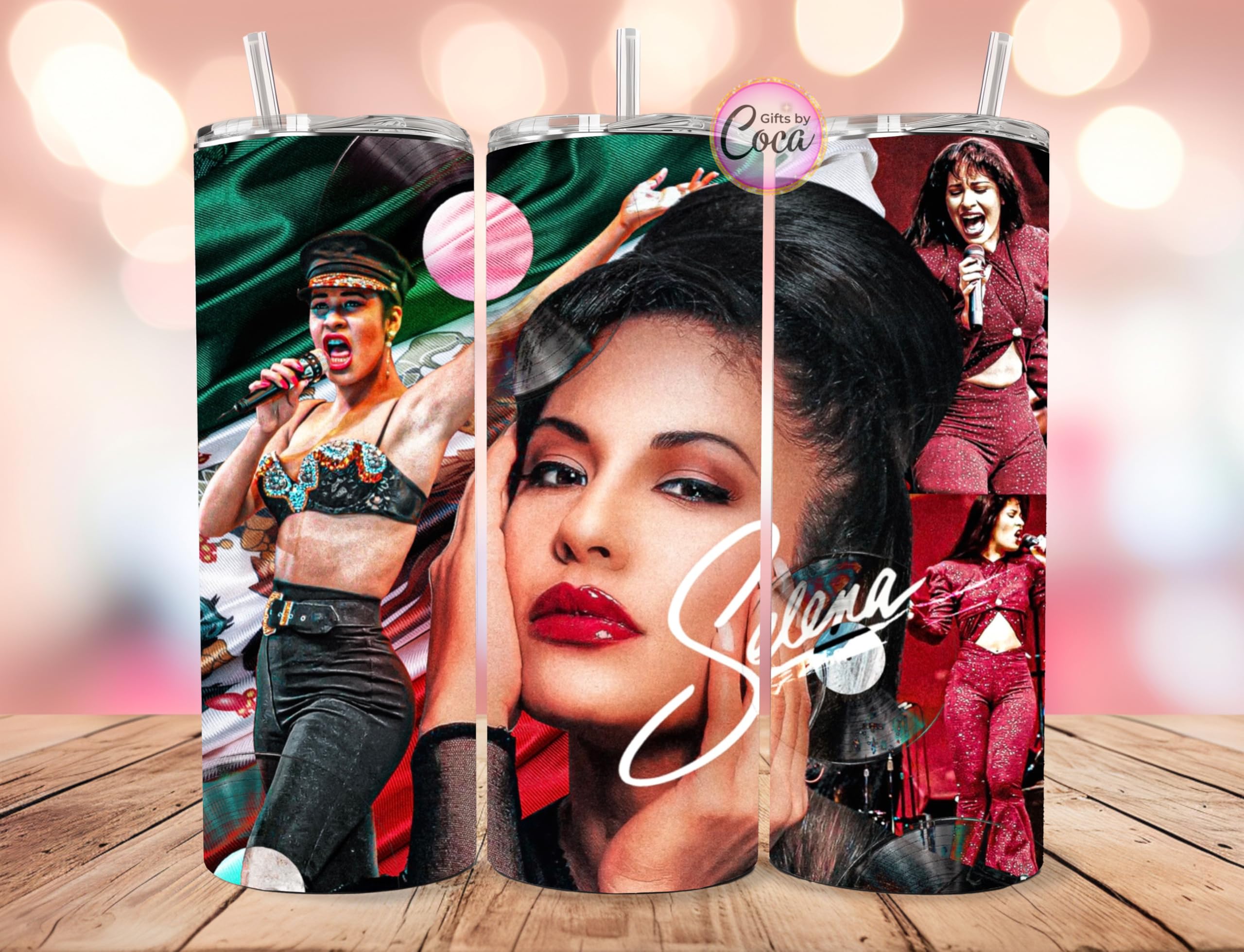 Personalized Selena tumbler, selena cup, como la Flor, double wall Selena tumbler, custom Selena gifts, 20oz tumbler, gifts for Selena fan