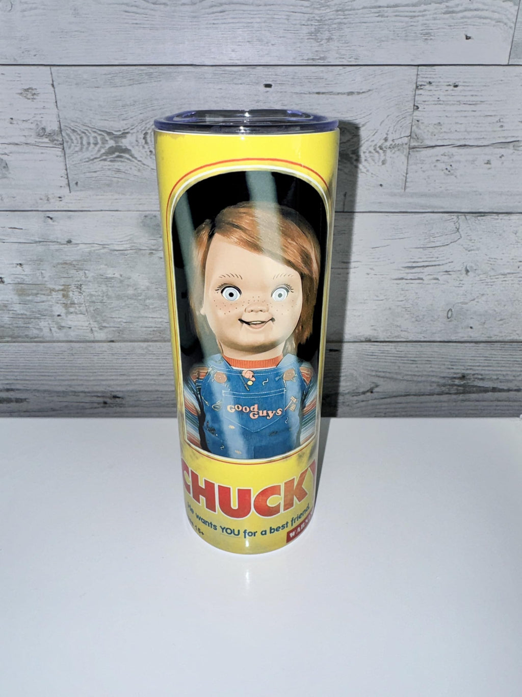 Chucky cup, Personalized 20oz tumbler, personalized horror cup, double wall tumbler, nostalgia, horror tumbler