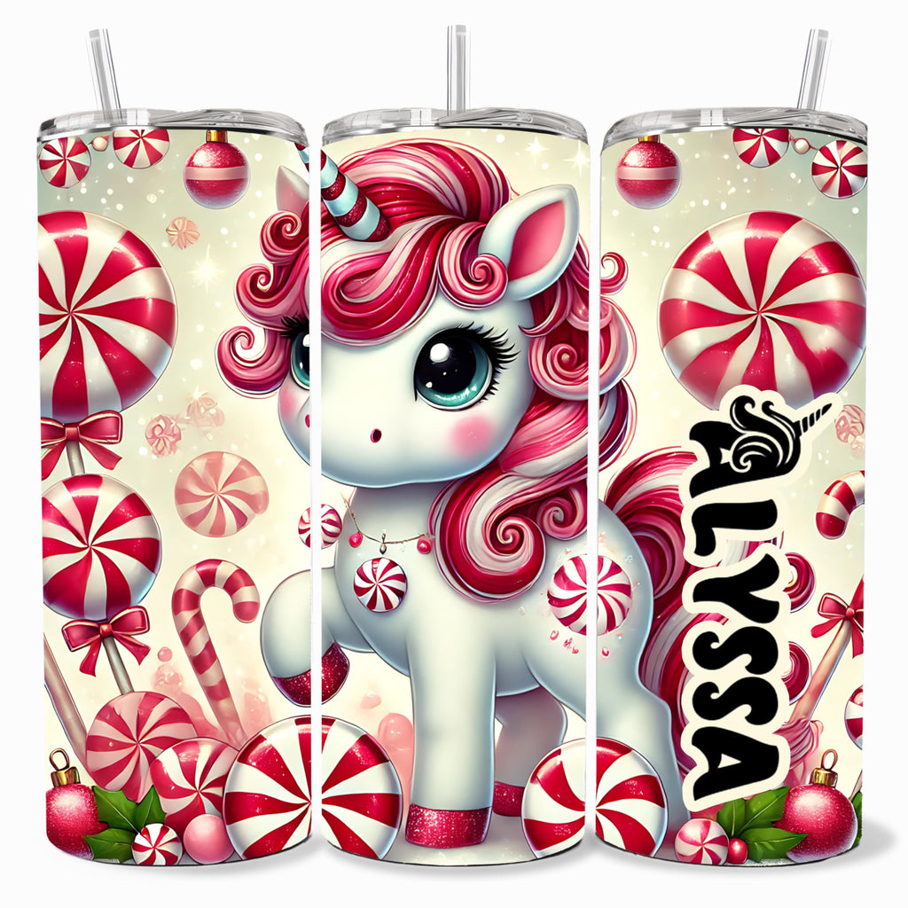 Unicorn Cup Customizable Unicorn Tumbler with Child's Name for Kids, Teens, and Women, I Love Unicorns Gifts, Custom 20oz Unicorn Tumbler with Lid, Unique Unicorn Gift Ideas
