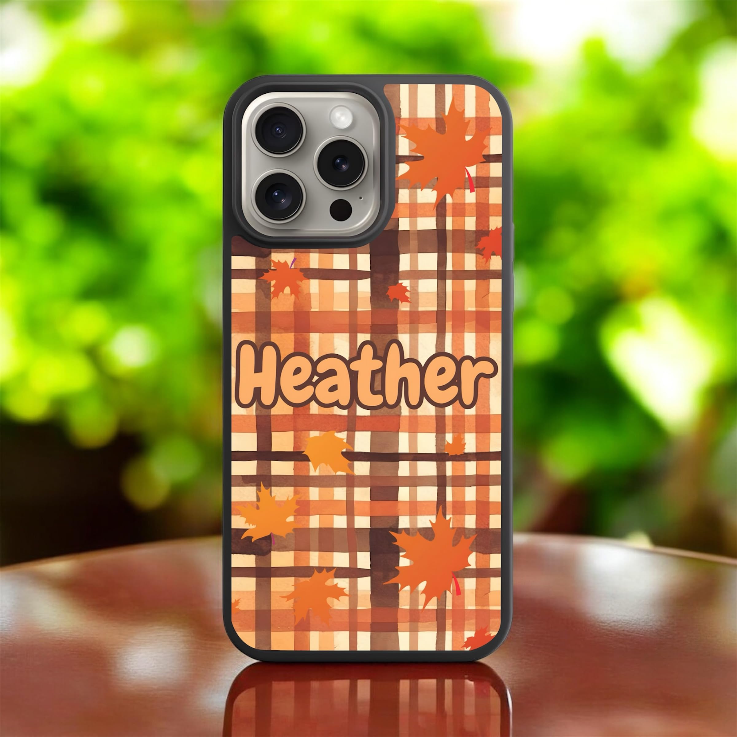 Fall Cellphone case,Halloween Ghost Phone case Cute Personalized Phone case with Name, Compatible with iPhone 16, 15, 14, 13, 12, 11