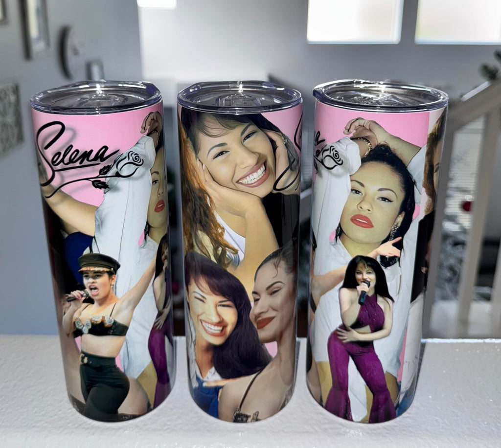Personalized Selena tumbler, selena cup, como la Flor, double wall Selena tumbler, custom Selena gifts, 20oz tumbler, gifts for Selena fan