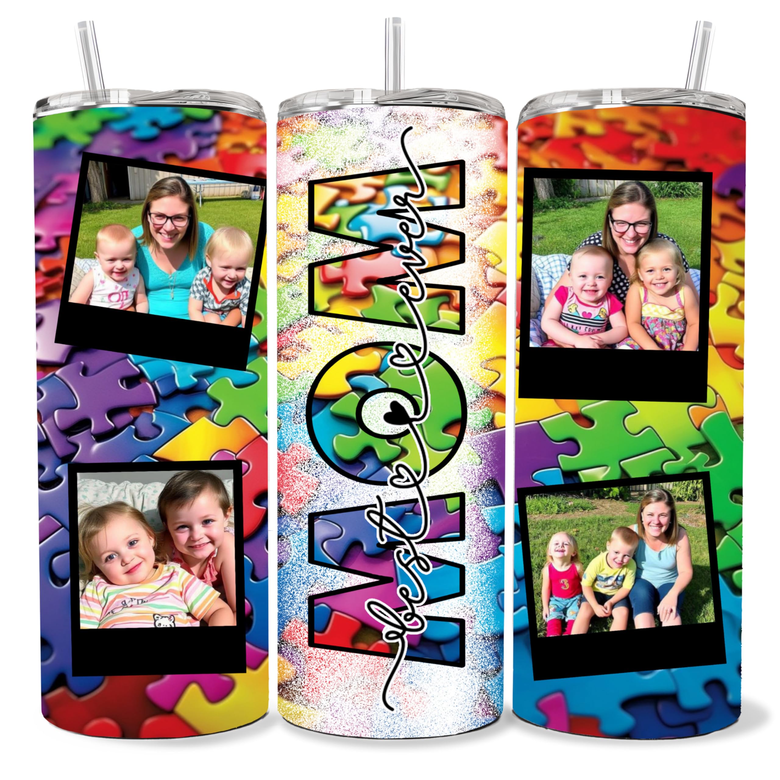 Autism mom gifts his fight is my fight tumbler coffee cup best mom mama bear, proud mom personalized gifts for warrior moms special mom I love you mom custom 20oz tumbler with lid and straw