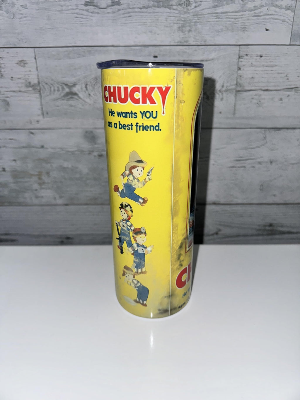 Chucky cup, Personalized 20oz tumbler, personalized horror cup, double wall tumbler, nostalgia, horror tumbler