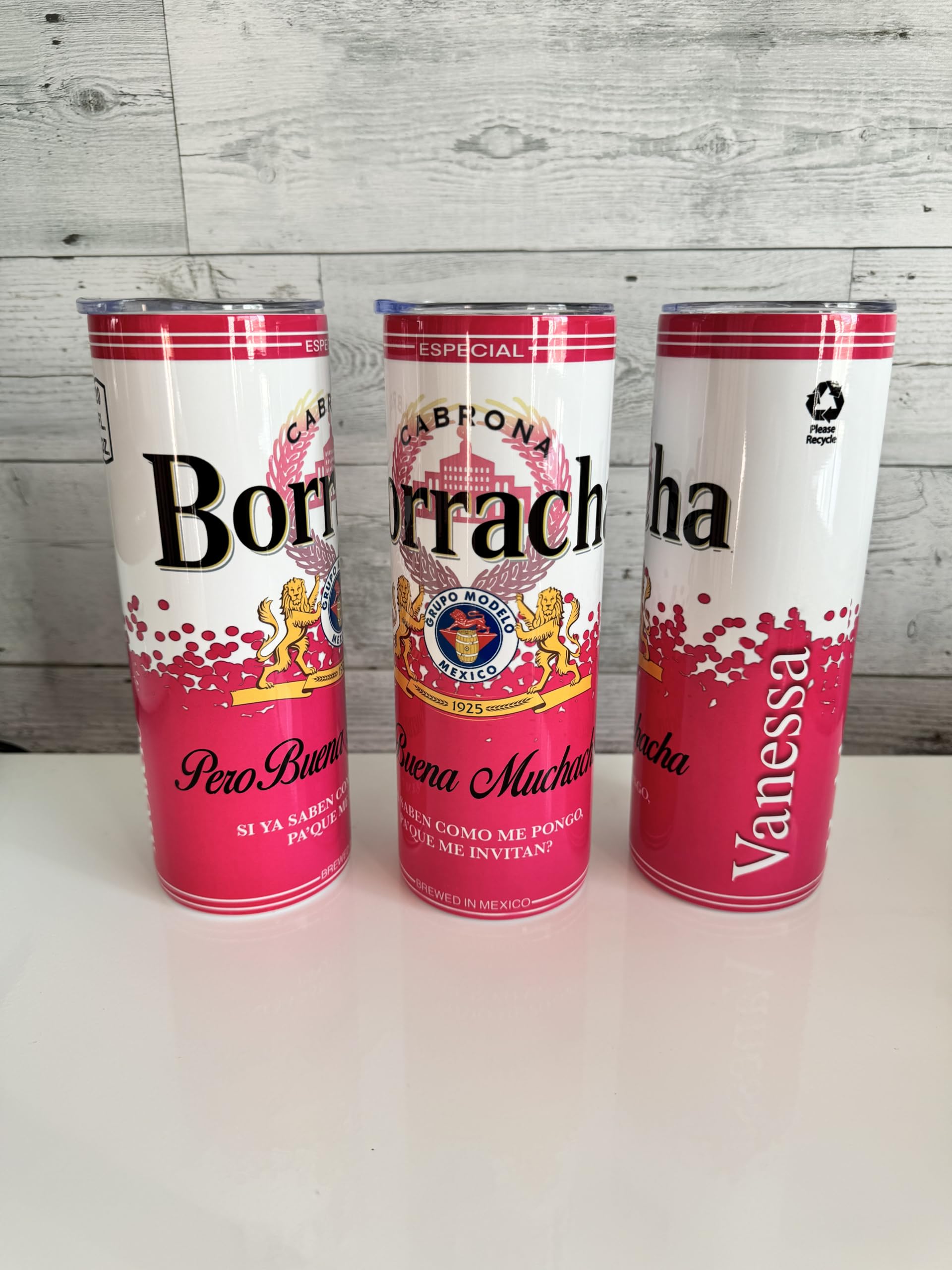 Borracha cup with name, borracha tumbler borracha pero buena muchacha stainless steel tumbler, funny borracha cup with name, si ya saben como me pongo pa que me invitan, 20oz Tumbler with lid