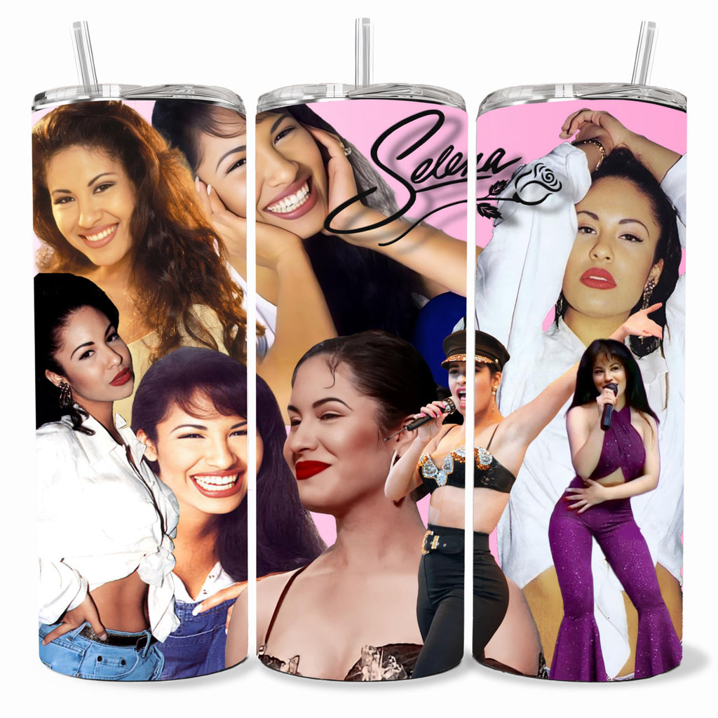 Personalized Selena tumbler, selena cup, como la Flor, double wall Selena tumbler, custom Selena gifts, 20oz tumbler, gifts for Selena fan